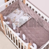 Комплект постельный Veres Velour Mokko leaves 5 предметов Коричневый