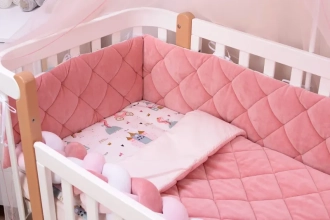 Комплект постельный Veres Velour Princess 5 предметов Розовый - Фото 2