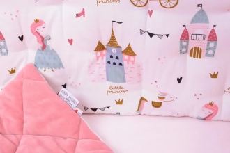 Комплект постельный Veres Velour Princess 5 предметов Розовый - Фото 4