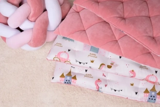 Комплект постельный Veres Velour Princess 5 предметов Розовый - Фото 6