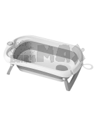 Ванночка силиконовая складная с шезлонгом Carrello Mira Cloud Grey/Серый