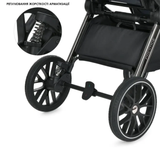 Коляска 2 в 1 El Camino PRESTIGE ME 1124-3 Magnet Gray/Темно-серый - Фото 16