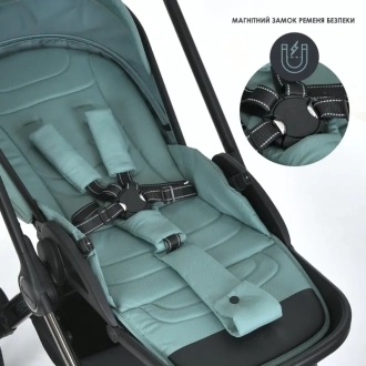 Коляска 2 в 1 El Camino PRESTIGE ME 1124-3 Jade Green/Зеленый - Фото 18