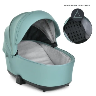 Коляска 2 в 1 El Camino PRESTIGE ME 1124-3 Jade Green/Зеленый - Фото 4
