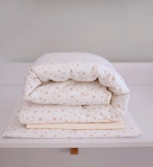 Комплект сменного белья Veres Sleepyhead beige new 90×110 см Белый - Фото 3
