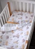 Комплект сменного белья Veres Зверюшки на скачках 90×110 см Бело-оранжевый