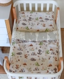 Комплект сменного белья Veres Маленькие динозаврики 90×110 см Молочный