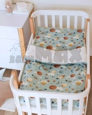 Комплект сменного белья Veres Спейс 90×110 см Голубой