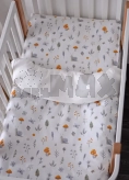 Комплект сменного белья Veres Улитки с грибочками, фланель 90×110 см Белый