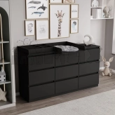 Комод пеленальний Furnigrade ПС-12 170 см Антрацит
