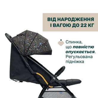 Коляска прогулочная Chicco Glee Stroller Черный - Фото 2