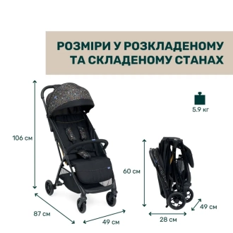 Коляска прогулочная Chicco Glee Stroller Черный - Фото 7