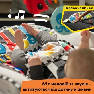 Кресло качалка 4 в 1 Chicco Baby Einstein Kick to It Серый - Фото 3
