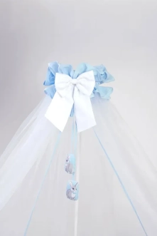 Балдахин на кроватку Veres Summer Bunny blue/Голубой - Фото 1