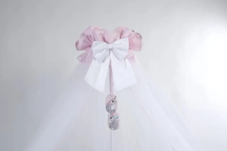 Балдахин на кроватку Veres Summer Bunny pink/Розовый - Фото 1