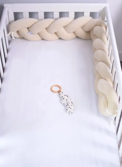 Бортик-коса в ліжечко Veres Beige 120 см Бежевий - Фото 3