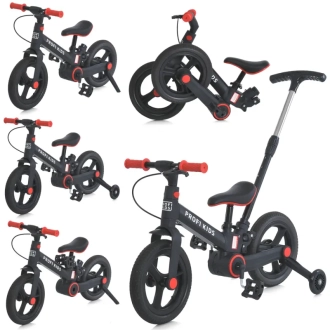 Велосипед беговел PROFI KIDS 12д. MB 1021-1 Черный - Фото 9