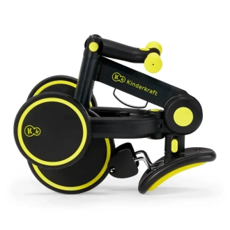 Велосипед трехколесный 3 в 1 Kinderkraft 4TRIKE Black Volt/Черно-желтый - Фото 4