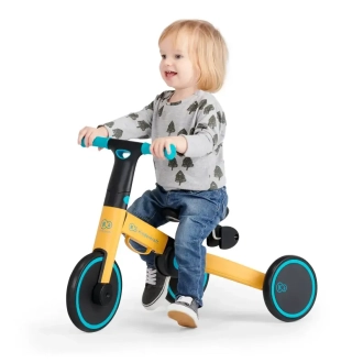 Велосипед трехколесный 3 в 1 Kinderkraft 4TRIKE Primrose Yellow/Желто-голубой - Фото 2