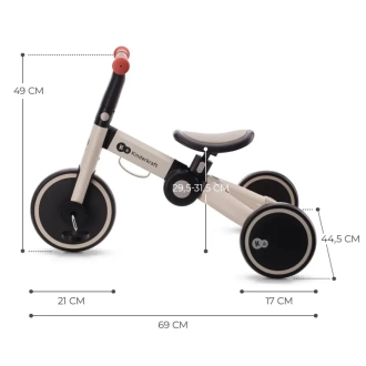 Велосипед трехколесный 3 в 1 Kinderkraft 4TRIKE Silver Grey/Серый - Фото 5