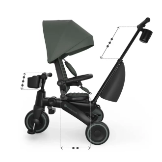 Велосипед трехколесный Kinderkraft Jazz 3 Green/Зеленый - Фото 5