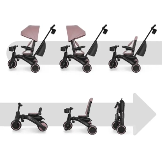 Велосипед трехколесный Kinderkraft Jazz 3 Pink/Розовый - Фото 1