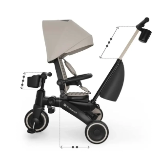 Велосипед трехколесный Kinderkraft Jazz 3 Beige/Бежевый - Фото 3