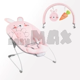 Кресло шезлонг MoMi GLOSSY Bunny Розовый