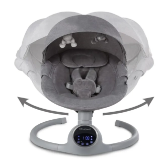 Центр укачивающий 2 в 1 Kidwell Reve Gray silver/Серый - Фото 4