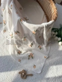 Пелюшка Mexs Оливки 70×100 см, муслін Молочний