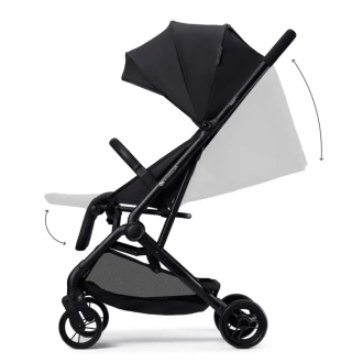 Коляска прогулочная Kinderkraft Indy 3 Coal Black/Черный - Фото 2