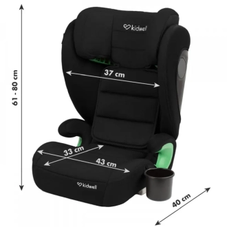 Автокрісло 100–150 см Kidwell Weston I-Size ISOFIX Light grey/Світло-сірий - Фото 1