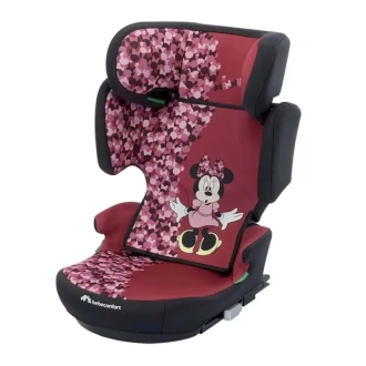 Автокресло 100–150 см Bebe Confort Hera i-Fix Disney Fun Minnie Бордово-черный - Фото 3