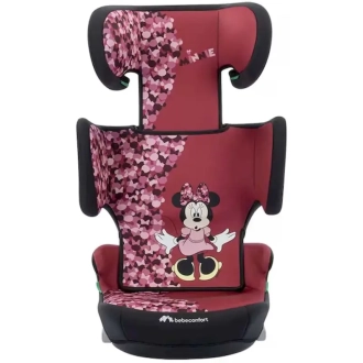 Автокресло 100–150 см Bebe Confort Hera i-Fix Disney Fun Minnie Бордово-черный - Фото 5