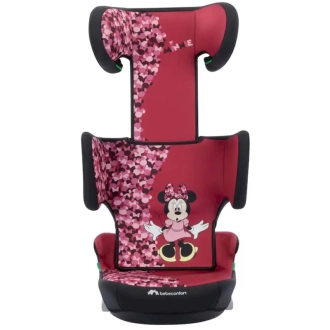 Автокресло 100–150 см Bebe Confort Hera i-Fix Disney Fun Minnie Бордово-черный - Фото 7