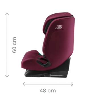 Автокресло 76–150 см Britax Römer EVOLVAFIX Midnight Grey/Серый - Фото 1