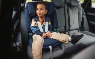 Автокресло 76–150 см Britax Römer EVOLVAFIX Midnight Grey/Серый - Фото 2