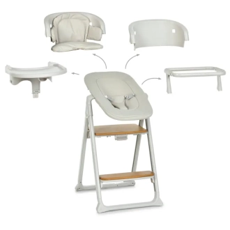 Стульчик для кормления 4 в 1 El Camino GROWEE ME 1222 Cream/Молочный - Фото 7