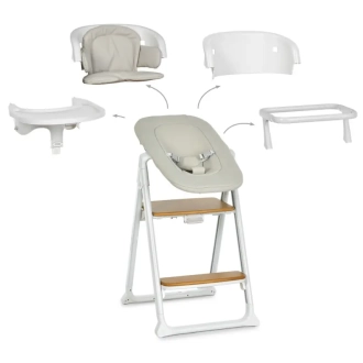 Стульчик для кормления 4 в 1 El Camino GROWEE ME 1222 White/Белый - Фото 5