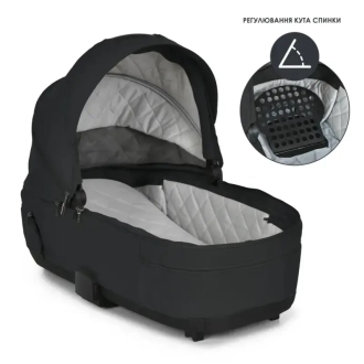 Коляска 2 в 1 El Camino CHLOE ME 1191-1 Black/Черный - Фото 4