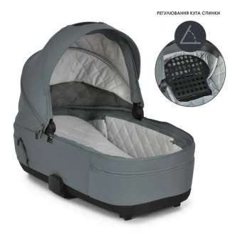 Коляска 2 в 1 El Camino CHLOE ME 1191-1 Magnet Gray/Серый - Фото 3