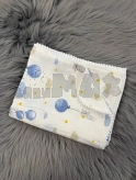 Плед M&Ababy Зайчонок с шариком 80×100 см, муслин Бело-голубой
