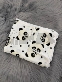 Плед M&Ababy Пандочки 80×100 см, муслин Белый