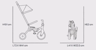 Коляска велосипед SmarTrike Wonder Olive/Чорно-оливковий - Фото 4