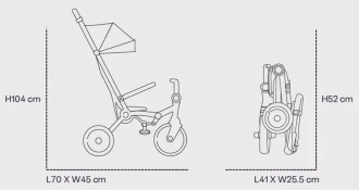 Коляска велосипед SmarTrike Wonder Plus Storm black/Чорний - Фото 1