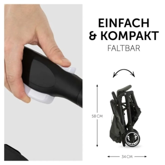 Коляска прогулянкова Hauck Travel N Care Dark Olive/Оливковий - Фото 1