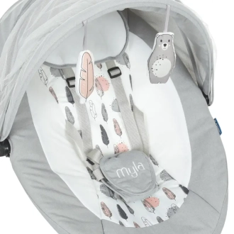 Центр укачивающий  El Camino ME 1074 MYLA Soft Pink/Серо-розовый - Фото 5