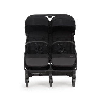 Коляска прогулянкова для двійні Adamex Alto Black/Чорний - Фото 1