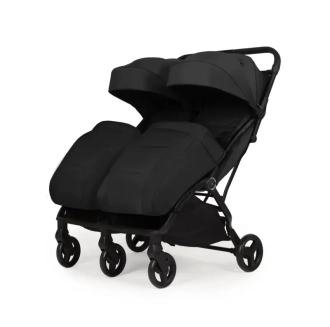 Коляска прогулянкова для двійні Adamex Alto Black/Чорний - Фото 5