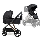 Коляска 2 в 1 Ninos Amor Black Gold/Черный